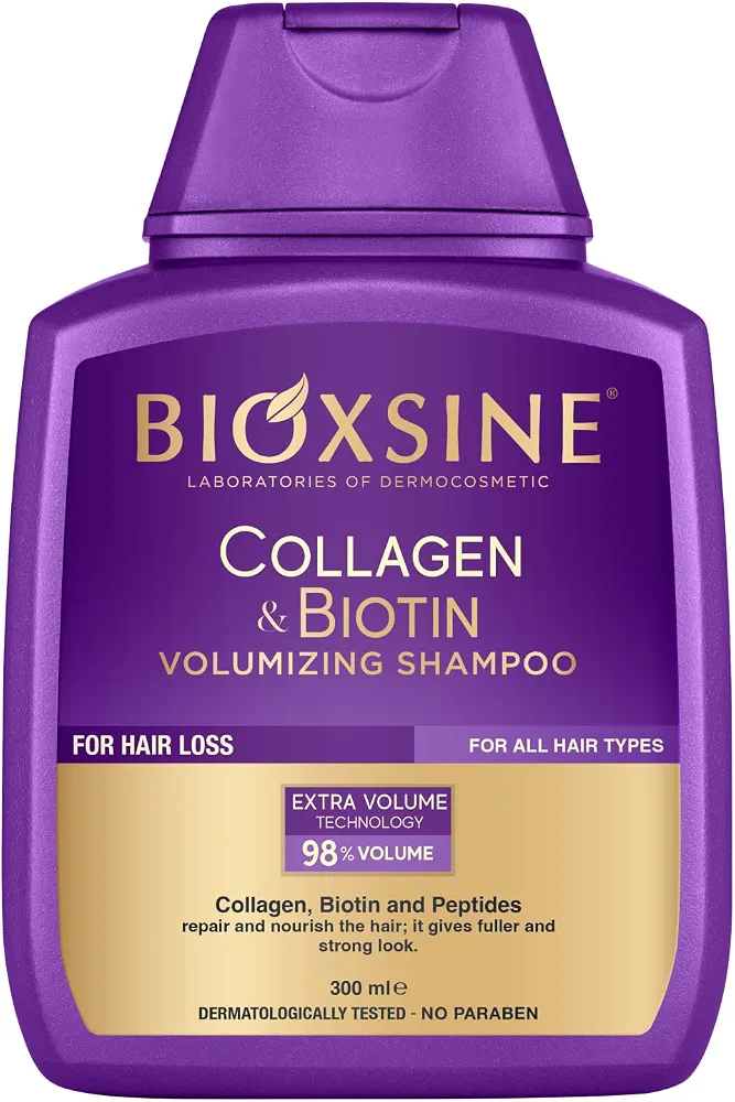 شامپو بیوکسین BIOXCIN حاوی کلاژن و بیوتین حجم 300 میل