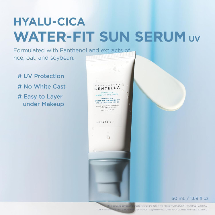 کرم ضد آفتاب بی رنگ سنتلا مدل Hyalu-Cica با SPF 50 حجم 50 میلی لیتر