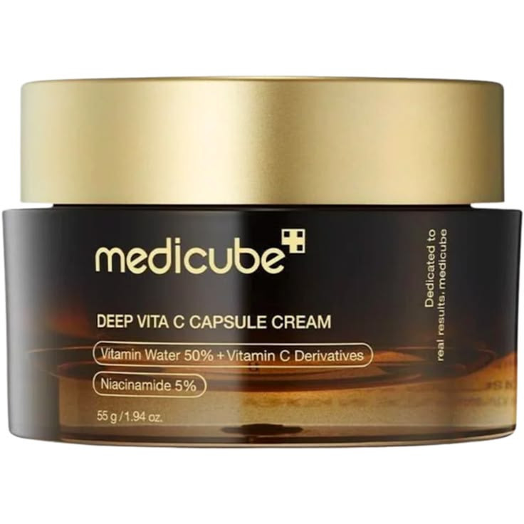 ماسک کرم کپسولی صورت مدی کیوب مدل Deep Vita C حجم 55 میلیلیتر
